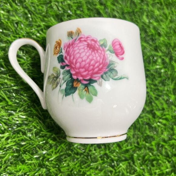 Vintage Norcrest Fine China Tea Cup Saucer‎ Set November Chrysanthemum - Picture 7 of 9